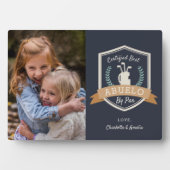 Bester Abuelo nach Par | Golf Opa Foto Fotoplatte (Vorderseite)