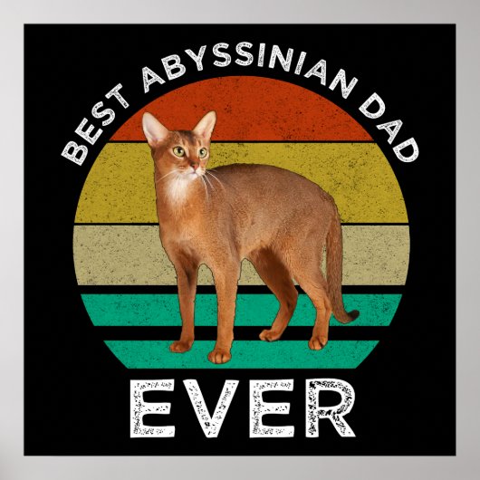 Bester abyssinischer Vater je Poster (Vorne)