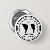 Bester Abzeichen für die Rasse Belted Galloway Rin Button (Vorne & Hinten)
