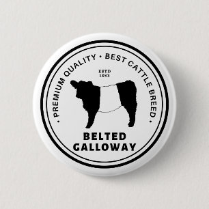Bester Abzeichen für die Rasse Belted Galloway Rin Button