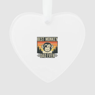 Bester Affenvater Aller Zeiten Vintage-Affenvater- Ornament