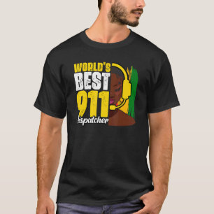Bester Afrikanisch-Amerikanischer 911-Dispatcher d T-Shirt