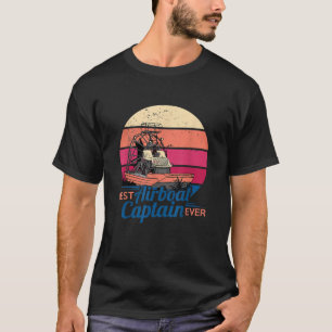 Bester Airboat Kapitän Ever Florida Everglades Vin T-Shirt