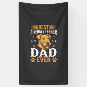 Bester Airedale Terrier Vater überhaupt Hundeliebh Banner