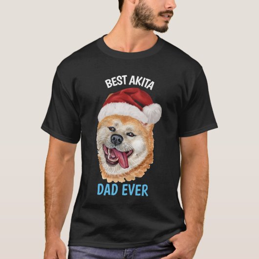 Bester Akita Vater je T - Shirt (Vorderseite)