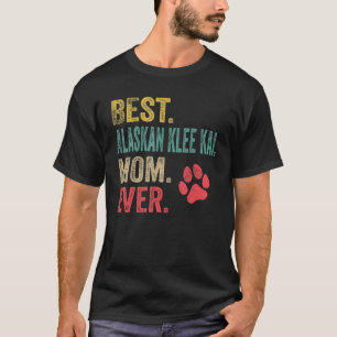 Bester Alaskan Klee Kai Mama je Vintag Mutterhund T-Shirt