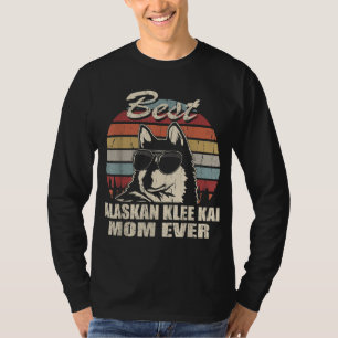 Bester Alaskan Klee Kai Mama je Vintager Retro Dog T-Shirt