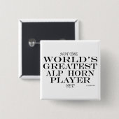 Bester Alp Horn Player Button (Vorne & Hinten)