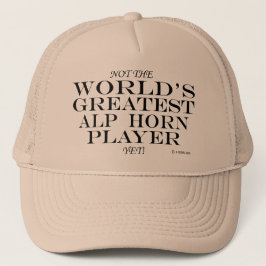 Bester Alp Horn Player Truckerkappe