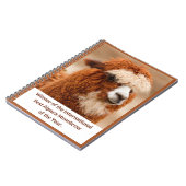 Bester Alpaka-Mono-Brauen Notizblock (Linke Seite)
