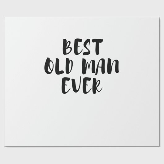 Bester alter Mann Geschenkpapier (Flach)