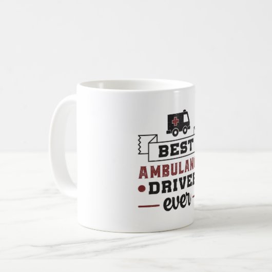 Bester Ambulanzfahrer je paramedic Hospital-Gesche Kaffeetasse (Vorderseite Links)