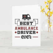 Bester Ambulanzfahrer je paramedic Hospital-Gesche Karte (Gelbe Blume)