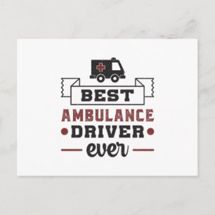 Bester Ambulanzfahrer je paramedic Hospital-Gesche Postkarte