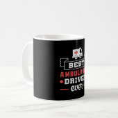 Bester Ambulanzfahrer je paramedizinischer Notfall Kaffeetasse (Vorderseite Links)