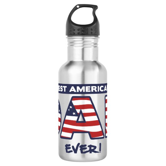 Bester American Dad Ever Edelstahlflasche (Vorderseite)