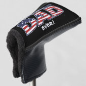 Bester American Dad Ever Golf Headcover (3/4 Vorderseite)