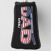 Bester American Dad Ever Golf Headcover (Rotieren 90)