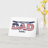 Bester American Dad Ever Karte (Gelbe Blume)