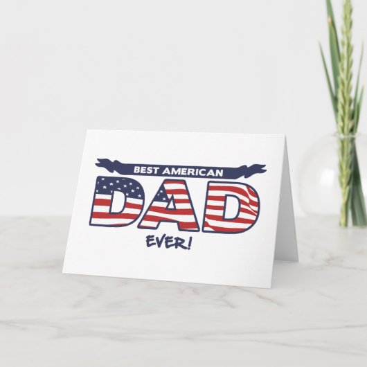 Bester American Dad Ever Karte (Vorderseite)