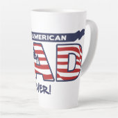 Bester American Dad Ever Milchtasse (Rechte Ecke)