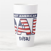 Bester American Dad Ever Milchtasse (Vorderseite)
