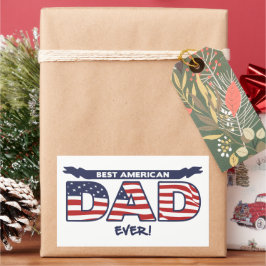 Bester American Dad Ever Rechteckiger Aufkleber