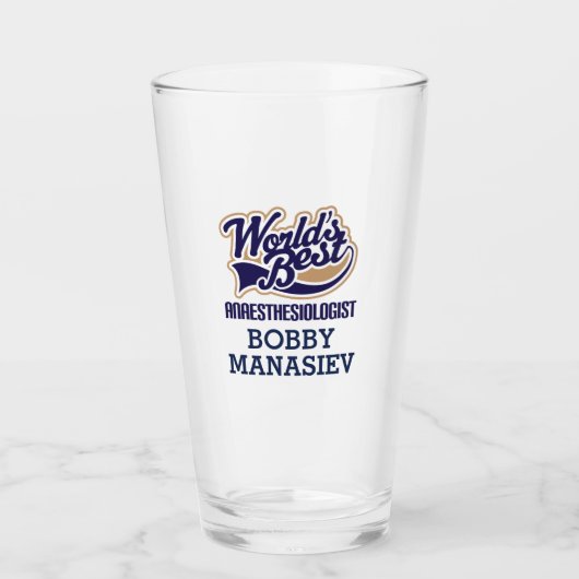 Bester Anästhesiologe Glas (Vorderseite)