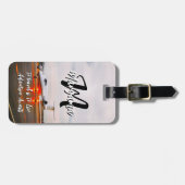 Bester Anfangsbuchstabe Name | Wasserfester Reisem Gepäckanhänger (Vorderseite horizontal)