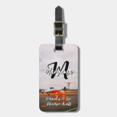 Bester Anfangsbuchstabe Name | Wasserfester Reisem Gepäckanhänger (Vorderseite vertikal)