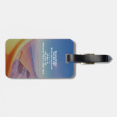 Bester Anfangsbuchstabe Name | Wasserfester Reisem Gepäckanhänger (Rückseite horizontal)