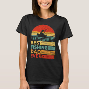 Bester Angelnden Papa Aller Retro Angelndes Vatert T-Shirt