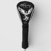 Bester Anwalt Phoenix Monogram Schwarz-weiß Golf Headcover (Vorderseite)