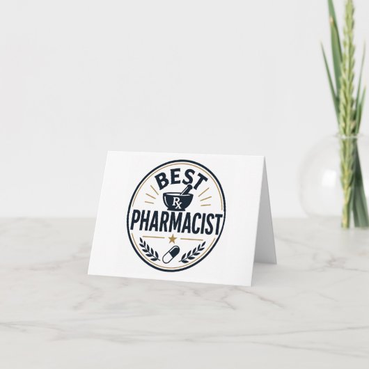 Bester Apotheker Dankeskarte (Vorderseite)