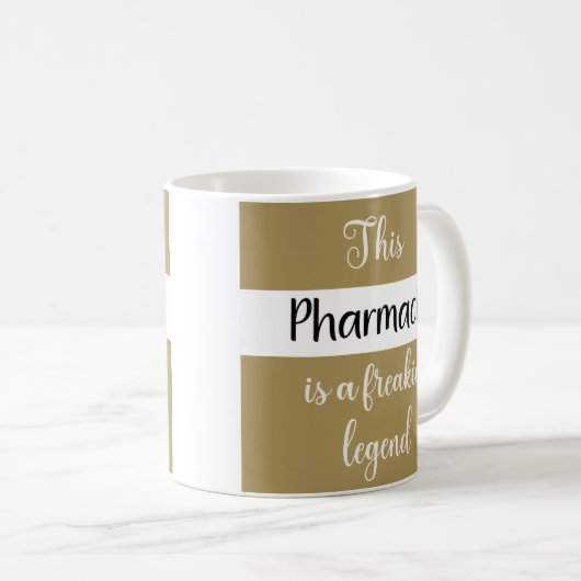 Bester Apotheker je Funny Spaß Geschenk Kaffee Tas Kaffeetasse (VorderseiteRechts)