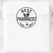 Bester Apotheker Runder Aufkleber (Tasche)