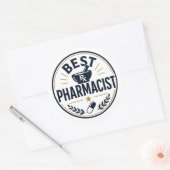 Bester Apotheker Runder Aufkleber (Umschlag)