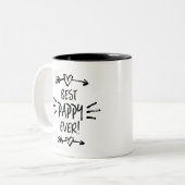 Bester Applaus je Zweifarbige Tasse (Vorderseite Links)