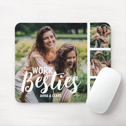 Bester Arbeitskumpel Individualisiertes Fotocollag Mousepad (Mit Mouse)