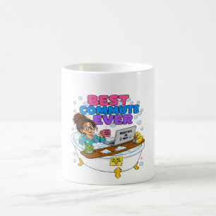 Bester Arbeitsweg Ever Lustiges Arbeiten von Zuhau Kaffeetasse