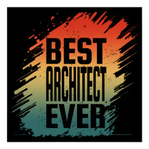 BESTER ARCHITEKT ALLE ZEITEN POSTER