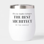 Bester Architekt der Welt Benutzername Lustig (Rückseite)