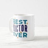 Bester Arzt Aller Zeiten Kaffeetasse Mit Fetter Sc (Vorderseite Links)