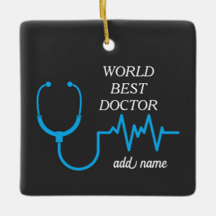 Bester Arzt Aller Zeiten Personalisierte Dankeschö Keramikornament
