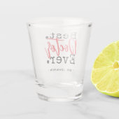 Bester Arzt Aller Zeiten Rot Schnapsglas (Rückseite)