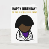 Bester Arzt I Know Birthday Karte (Vorderseite)