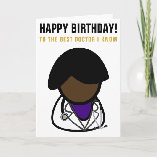Bester Arzt I Know Birthday Karte (Vorderseite)