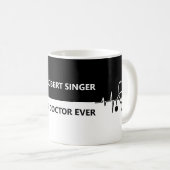Bester Arzt je Individuelle Name Schwarz-Weiß-Gesc Kaffeetasse (VorderseiteRechts)