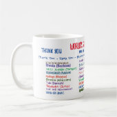 Bester Arzt Vielen Dank Kaffeetasse (Links)