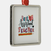 Bester Assistenzlehrer Ornament Aus Metall (Rechts)